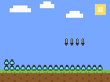 Pixel-art scene of the seized items: 100+ kg fentanyl (since 2023) , 40 firearms