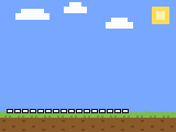 Pixel-art scene of the seized items: 5 packages cocaine , 16 packages cannabis