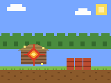 Pixel-art scene: clandestine laboratory destroyed