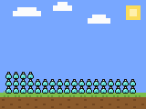 Pixel-art scene of the seized items: 20 kg fentanyl