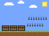 Pixel-art scene of the seized items: 160 kg drugs, 533 firearms