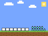 Pixel-art scene of the seized items: 7 kg cocaine, 5.7 kg fentanyl